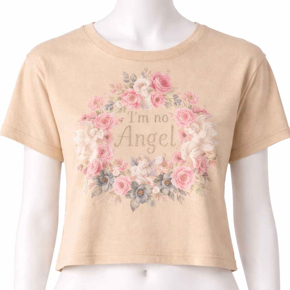 “I’m No Angel” Cropped Tee – Trust The Universe
